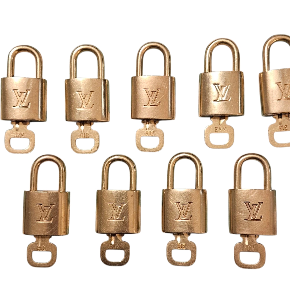 Louis Vuitton Luxurious Gold Padlock Set